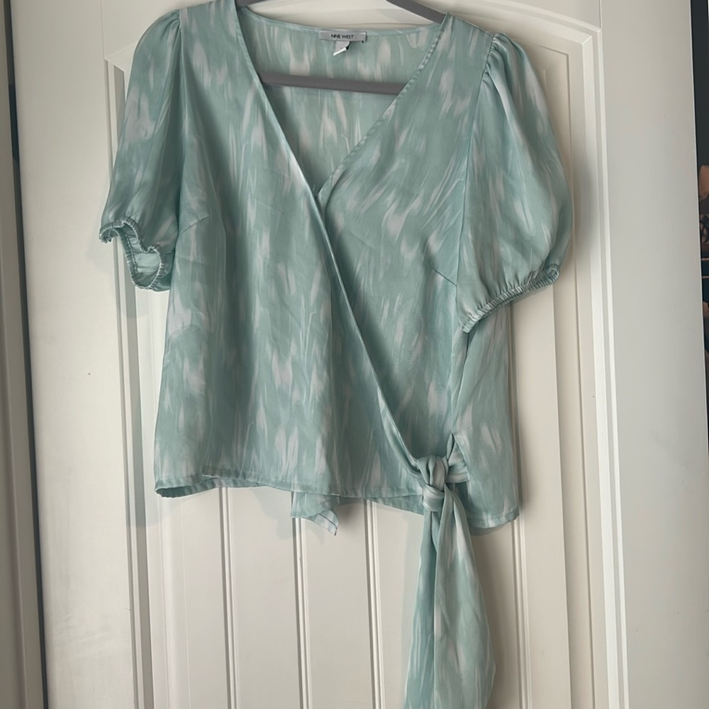 Front tie blouse